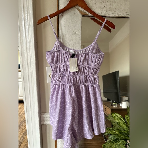 H&M Purple Floral Romper XS - Picture 2 of 6